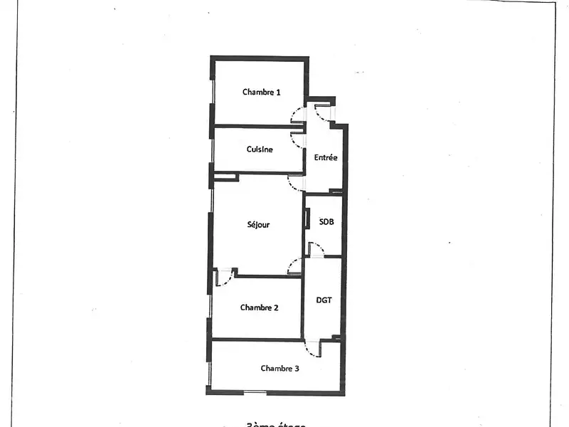 Appartement, 62 m²