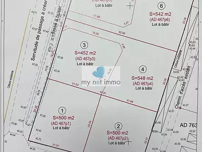 Terrain, 500 m²