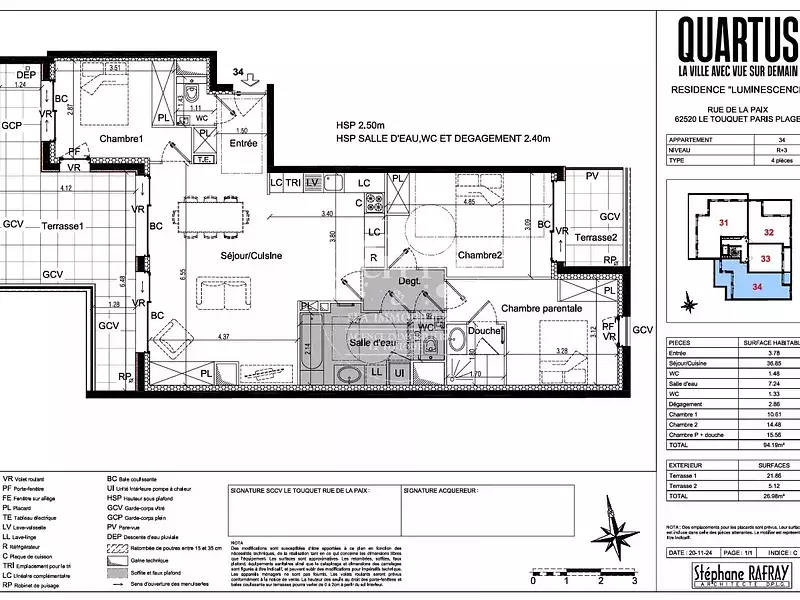 Appartement, 94,19 m²