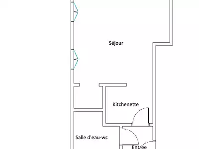 Appartement, 18,45 m²