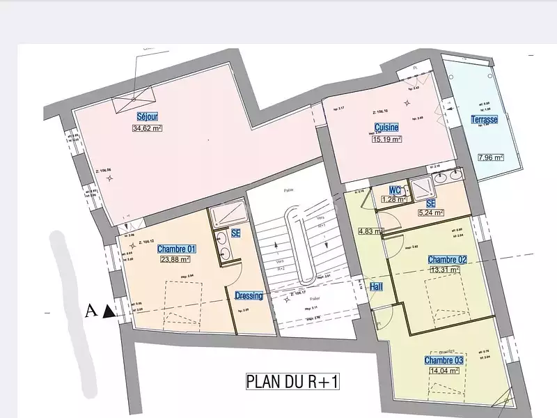 Appartement, 107 m²