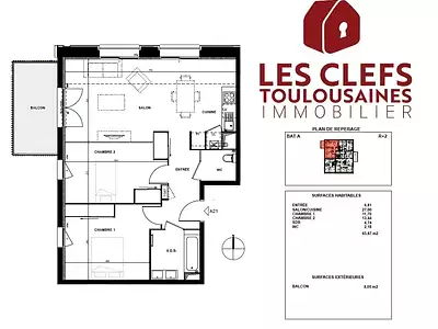 Appartement, 66 m²