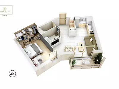 Appartement, 44,84 m²