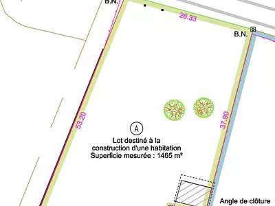 Terrain, 1 465 m²