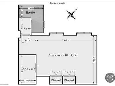 Appartement, 47 m²