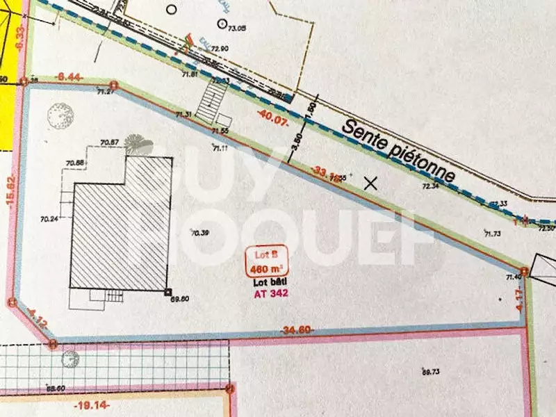 Terrain, 460 m²