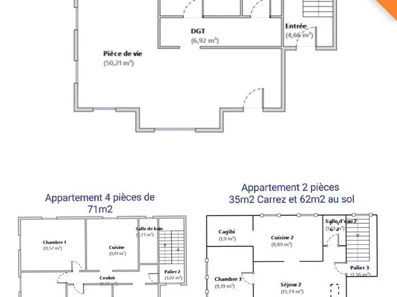 Immeuble, 190 m²