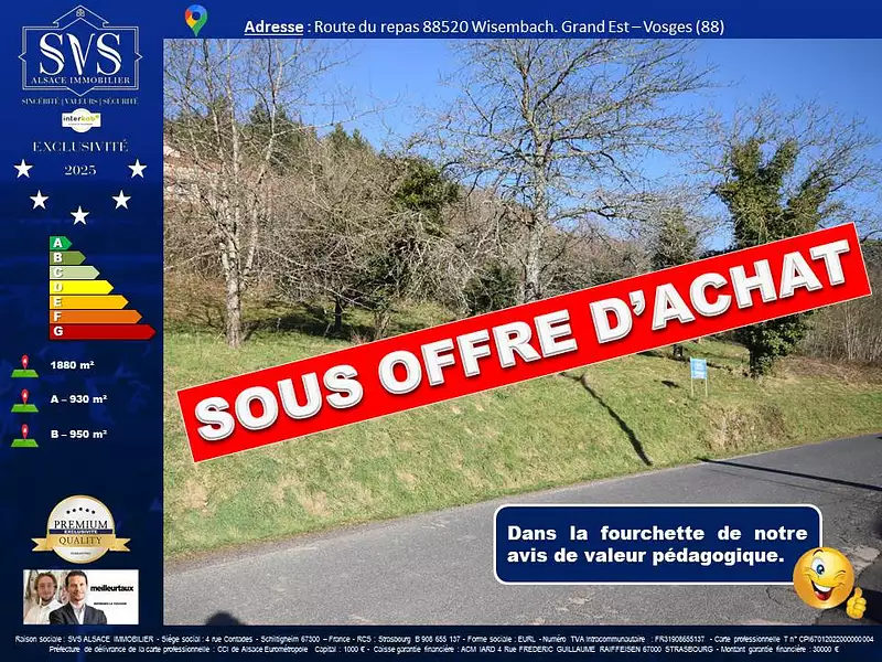 Terrain, 930 m²