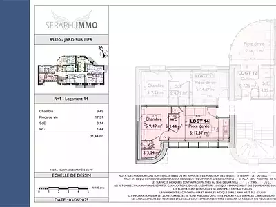 Appartement, 31,44 m²