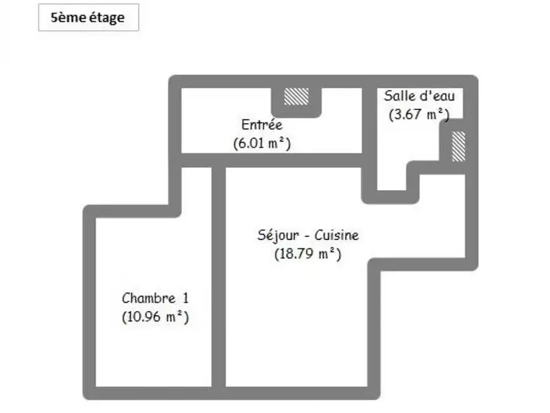 Appartement, 40 m²