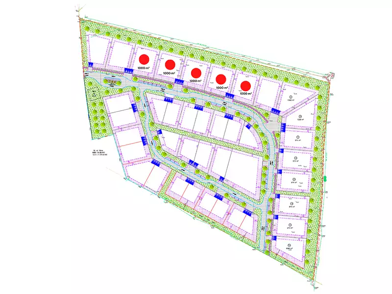 Terrain, 1 000 m²