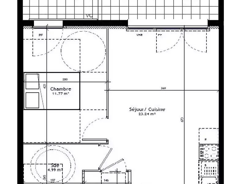 Appartement, 42,11 m²