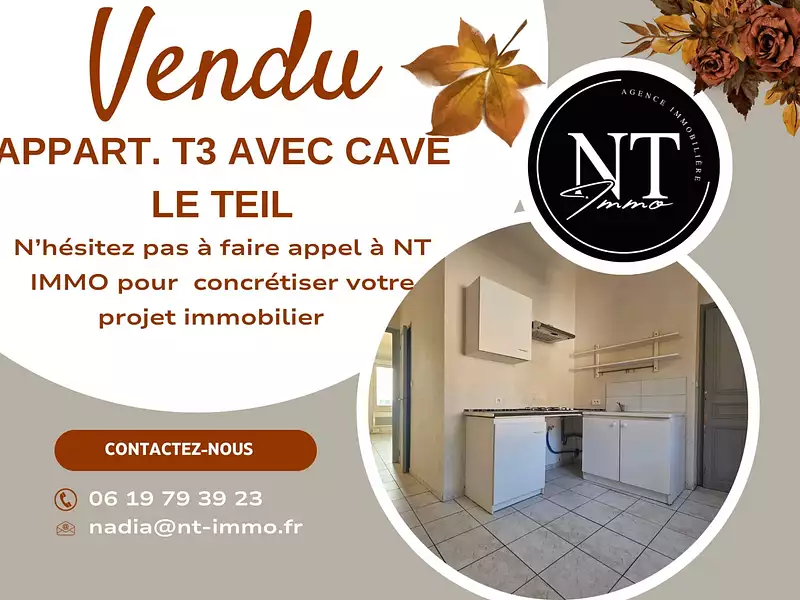 Appartement, 59,5 m²