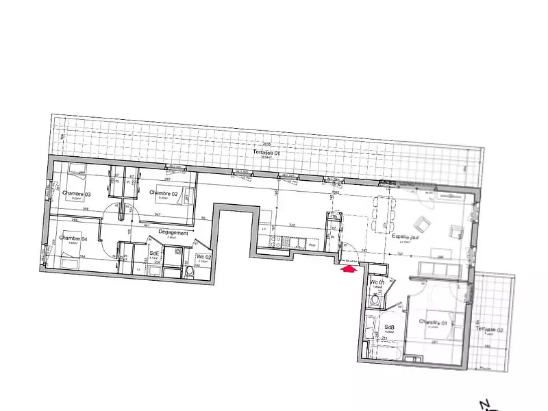 Appartement, 102,27 m²