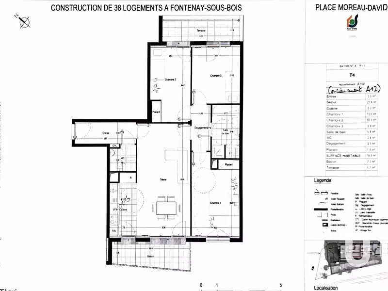 Appartement, 81 m²