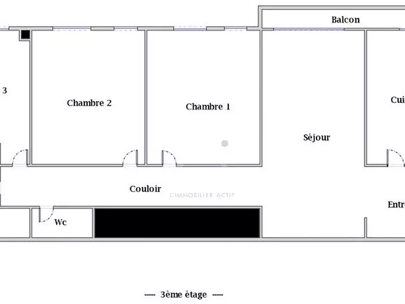 Appartement, 62,76 m²