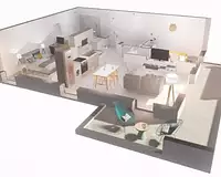 Appartement, 59 m²