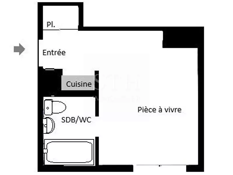 Appartement, 18,27 m²