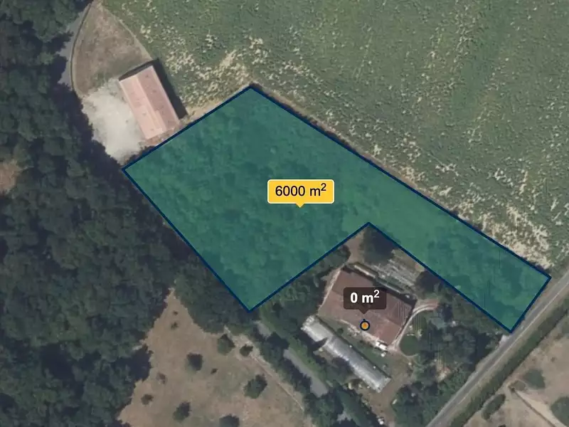 Terrain, 6 000 m²