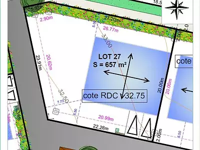 Terrain, 657 m²