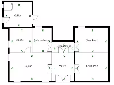 Appartement, 64 m²
