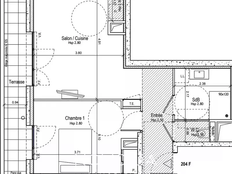 Appartement, 46 m²