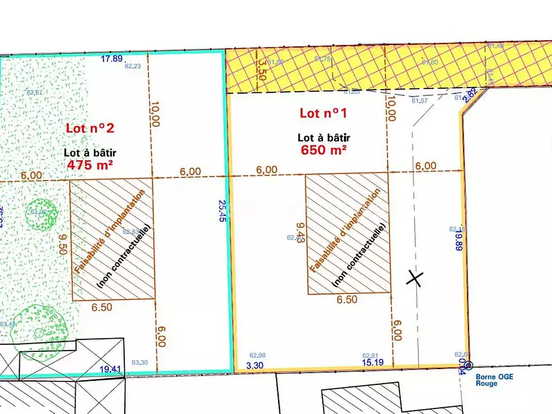 Terrain, 475 m²