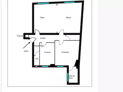 1 400,24 € CC Appartement • 63 m² • 3 pièces • 1 chambre Saint-Cloud (92210)