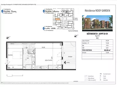 Appartement, 48,08 m²