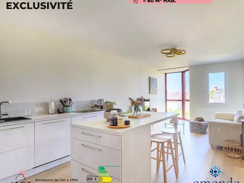 Appartement, 60,84 m²