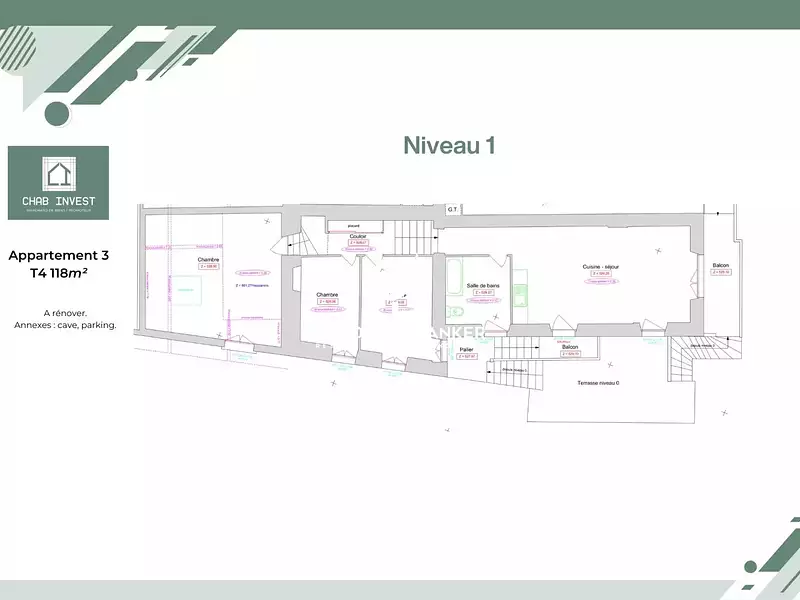 Appartement, 118 m²