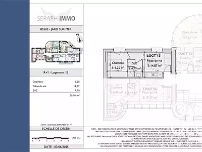 Appartement, 28,91 m²