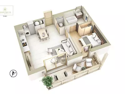 Appartement, 44,3 m²