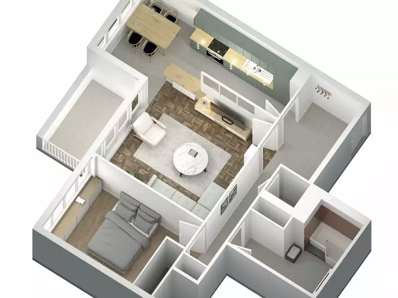 Appartement, 56,37 m²