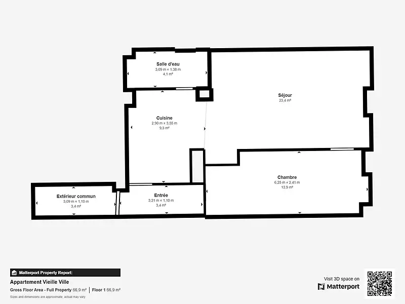 Appartement, 53,22 m²