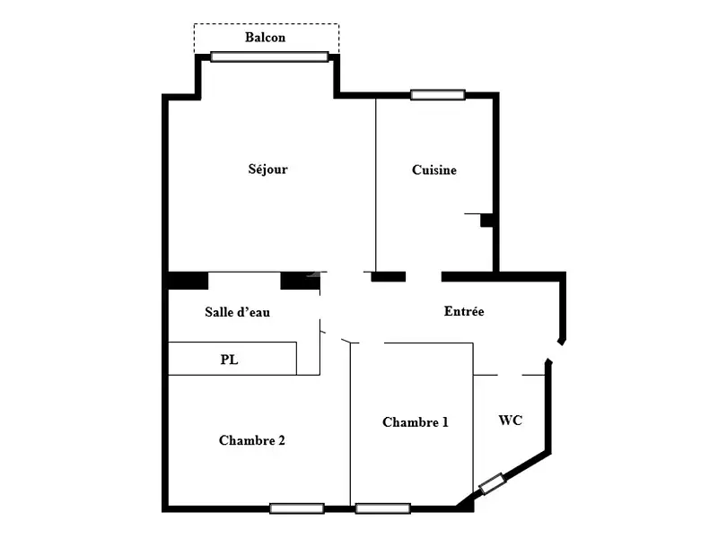 Appartement, 51 m²