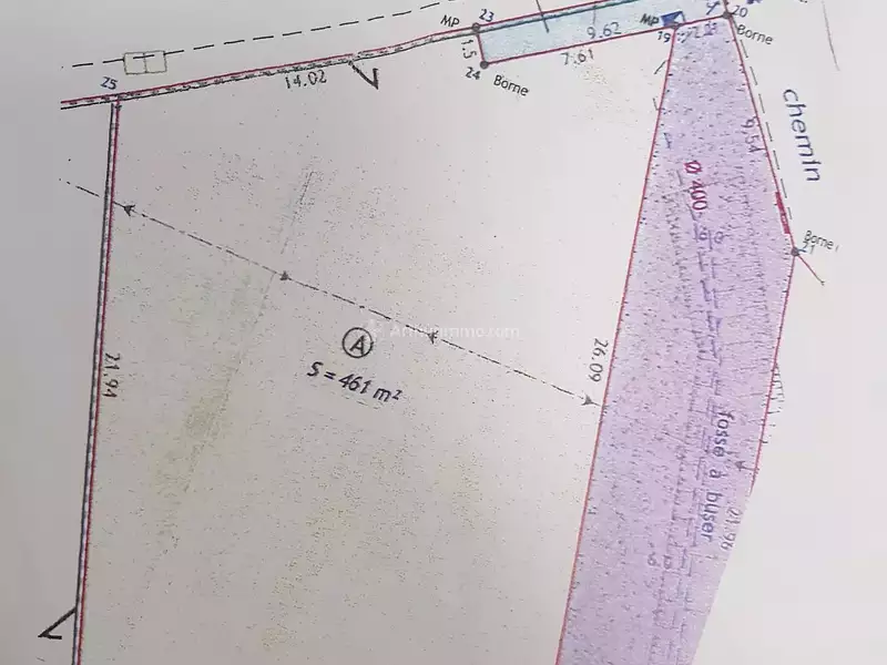 Terrain, 461 m²