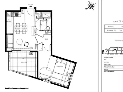 Appartement, 40,7 m²