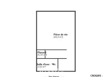 Appartement, 27,66 m²