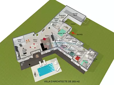 Maison, 203 m²