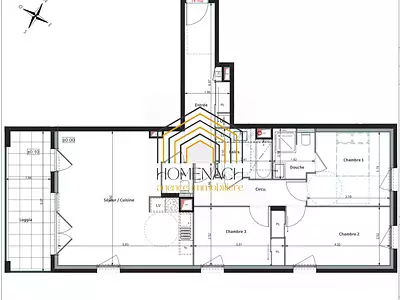 Appartement, 89,39 m²