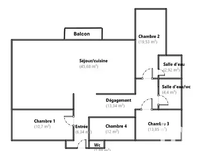 Appartement, 131 m²