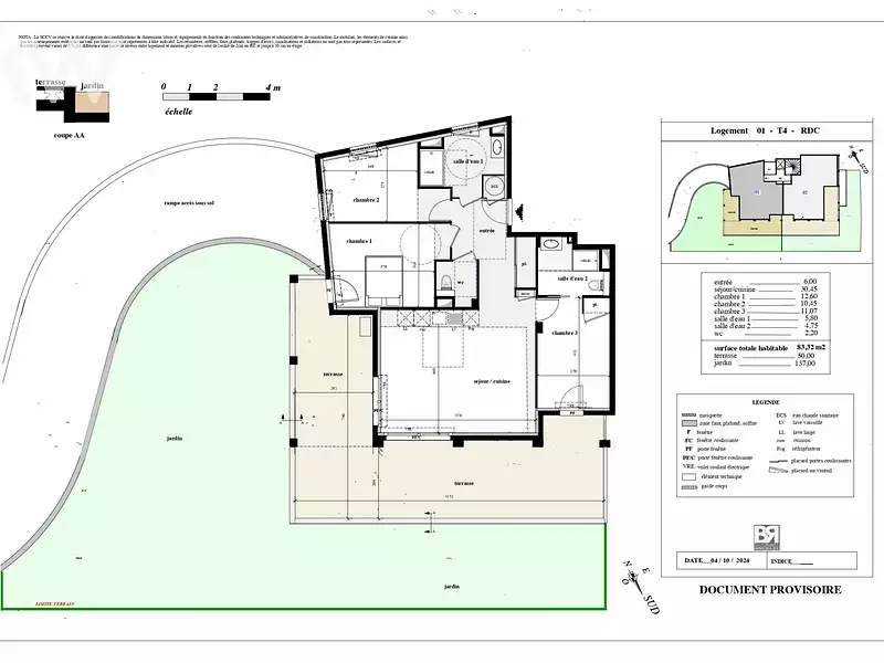 Appartement, 83,32 m²