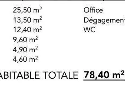 Appartement, 79 m²