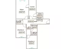 Appartement, 73 m²