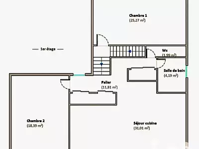 Appartement, 101 m²