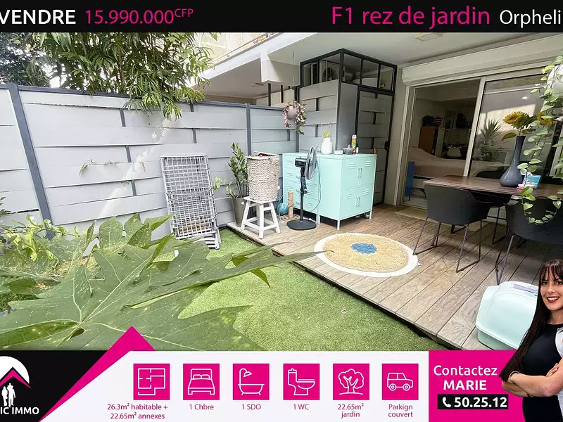 Appartement, 26,3 m²