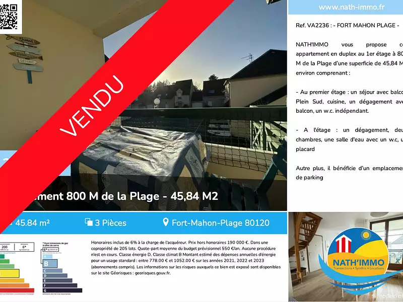 Appartement, 45,84 m²