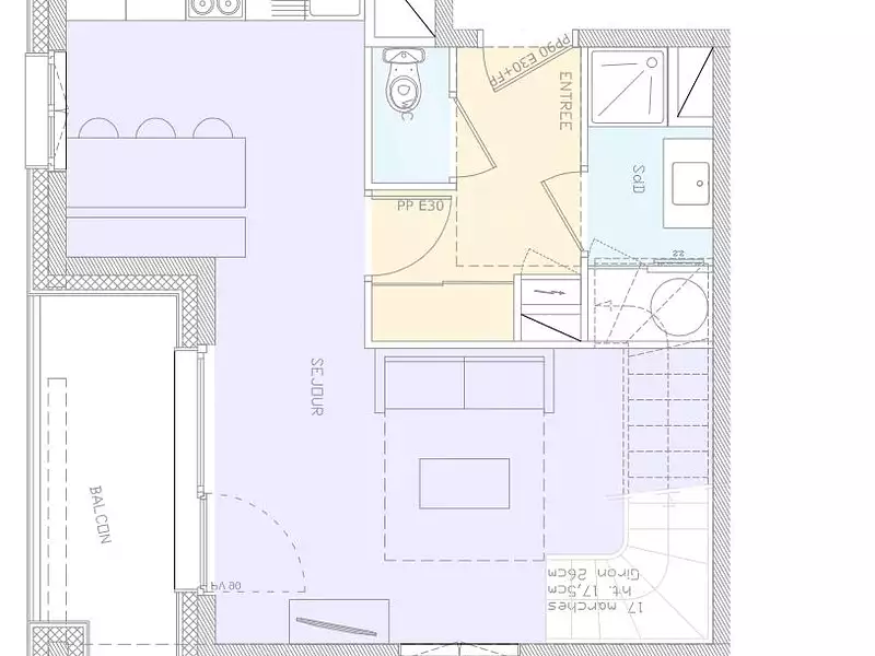 Appartement, 58,23 m²