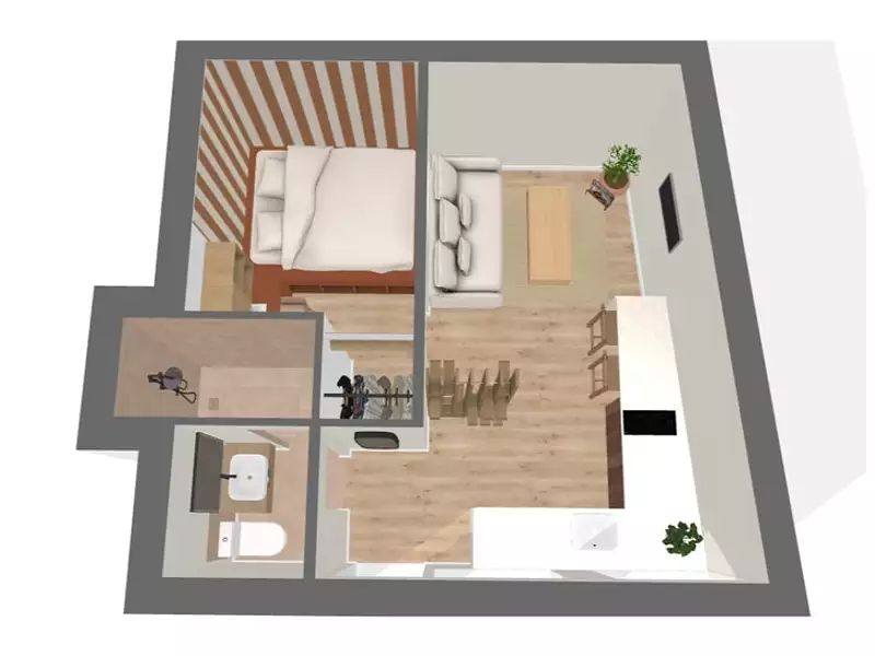 Appartement, 25 m²